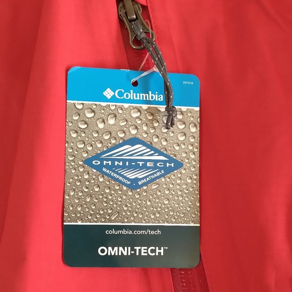 🆕 Columbia Men's Valley Elite Stretch Jacket, Medium - Mountain Red, Black, NWT - Picture 4 of 7